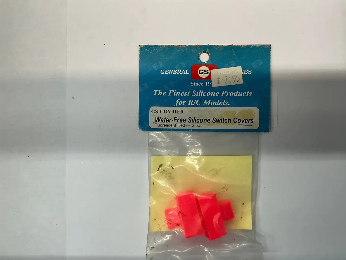 Gs Water-Free Silicone Switch Covers Fluorescent Red-2 Pc Gscov01fr 1