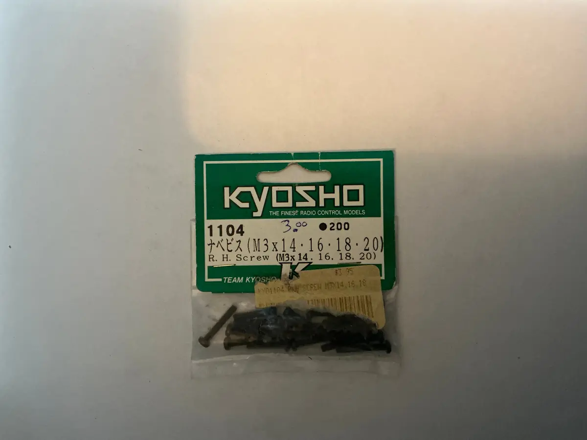 Kyosho R. H. Screw (M3x 14.16.18. 20) 1104 1