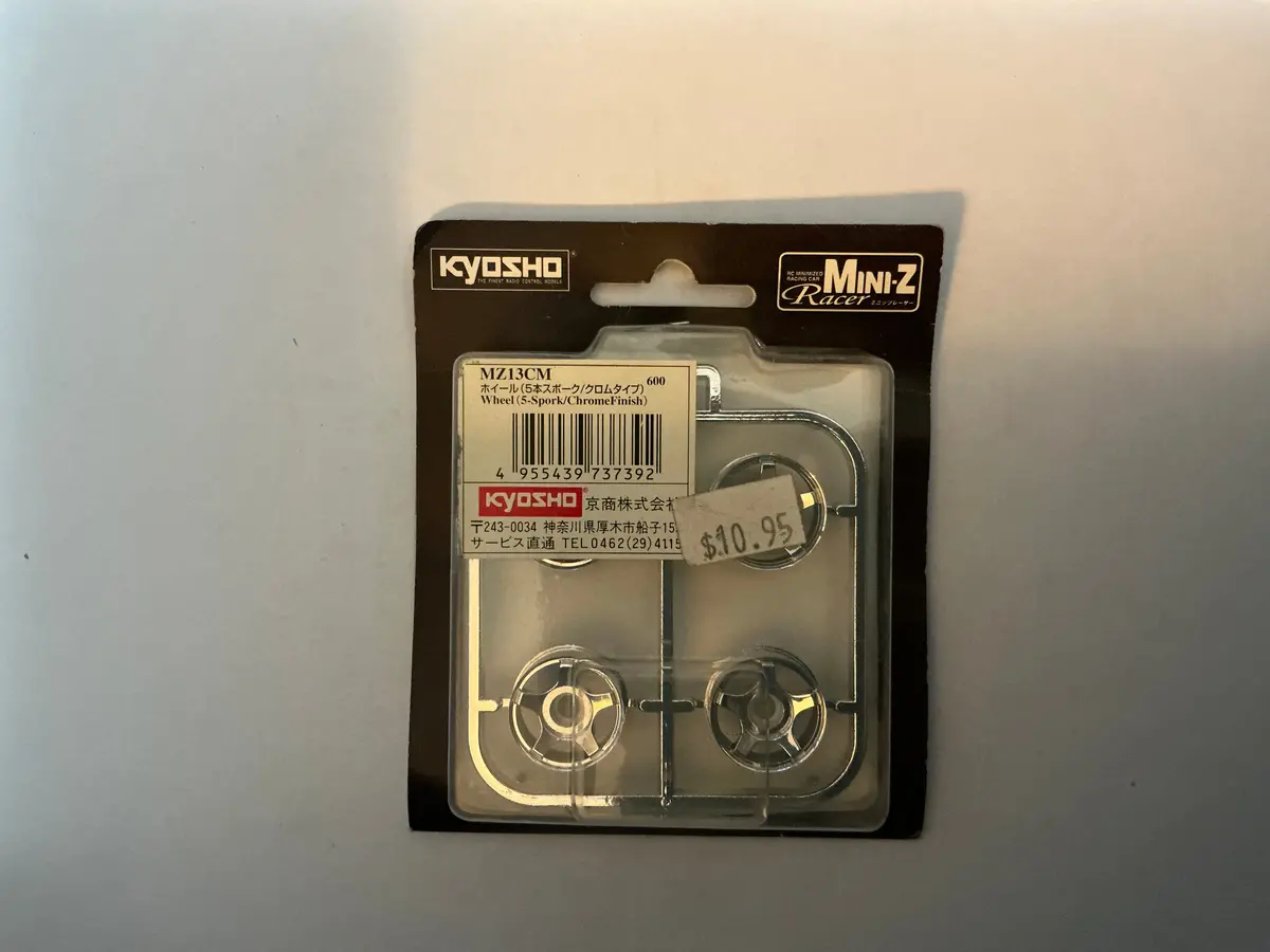 Mini-Z Racer Wheel (5-Spork/Chromefinish) Mz13cm 1