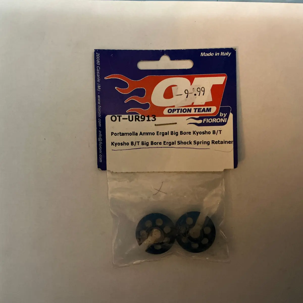 Ot Kyosho B/T Big Bore Ergal Shock Spring Retainer Otur913 1