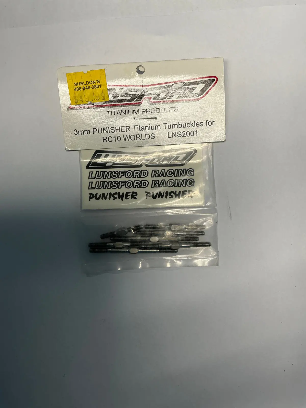 Lunsford 3Mm Punisher Titanium Turnbuckles For Rc10 Worlds Lns2001 1