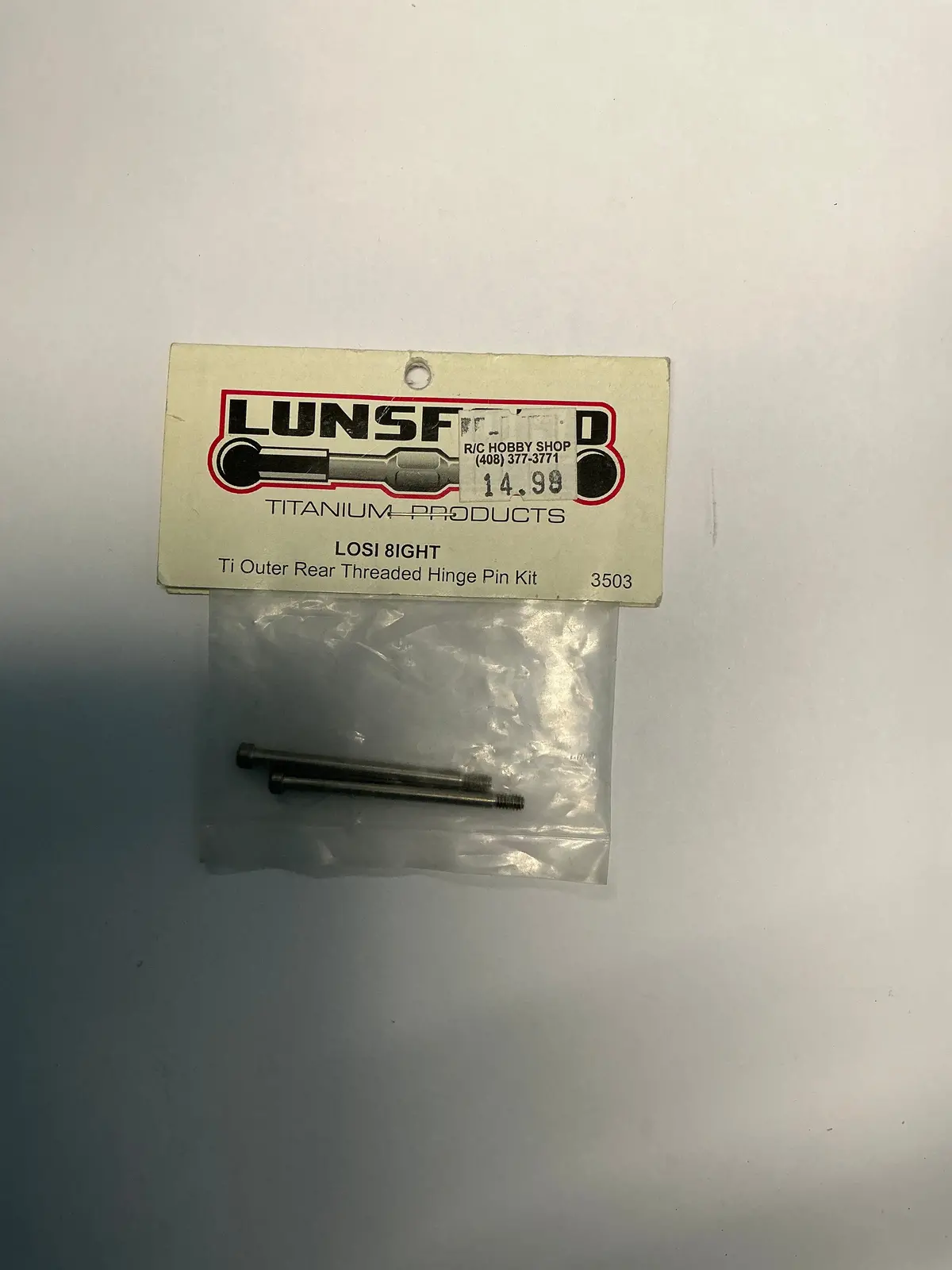 Lunsford Ti Outer Rear Threaded Hinge Pin Kit 3503 1