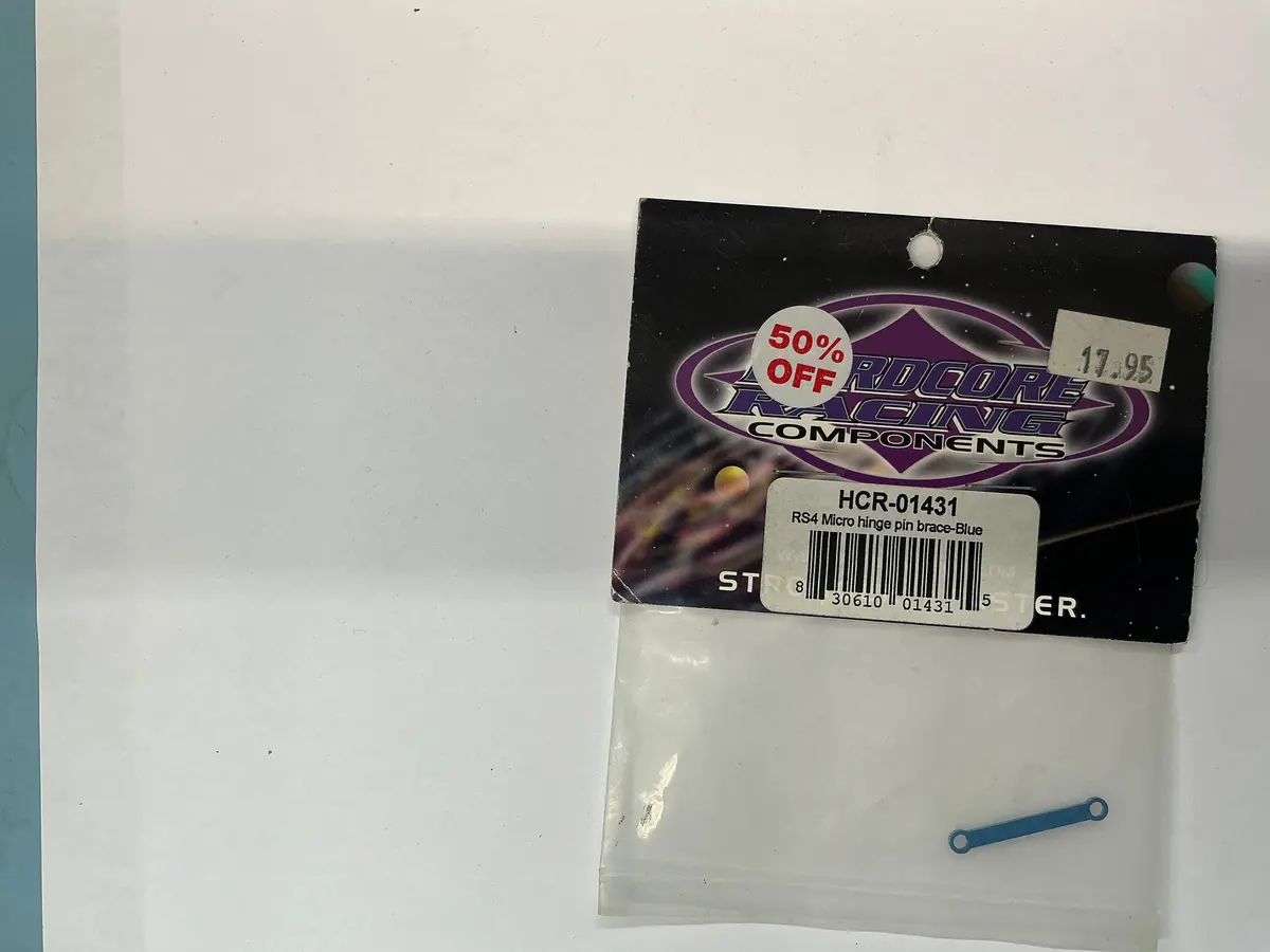 Hardcore Racing Rs4 Micro Hinge Pin Brace-Blue Hcr01431 1