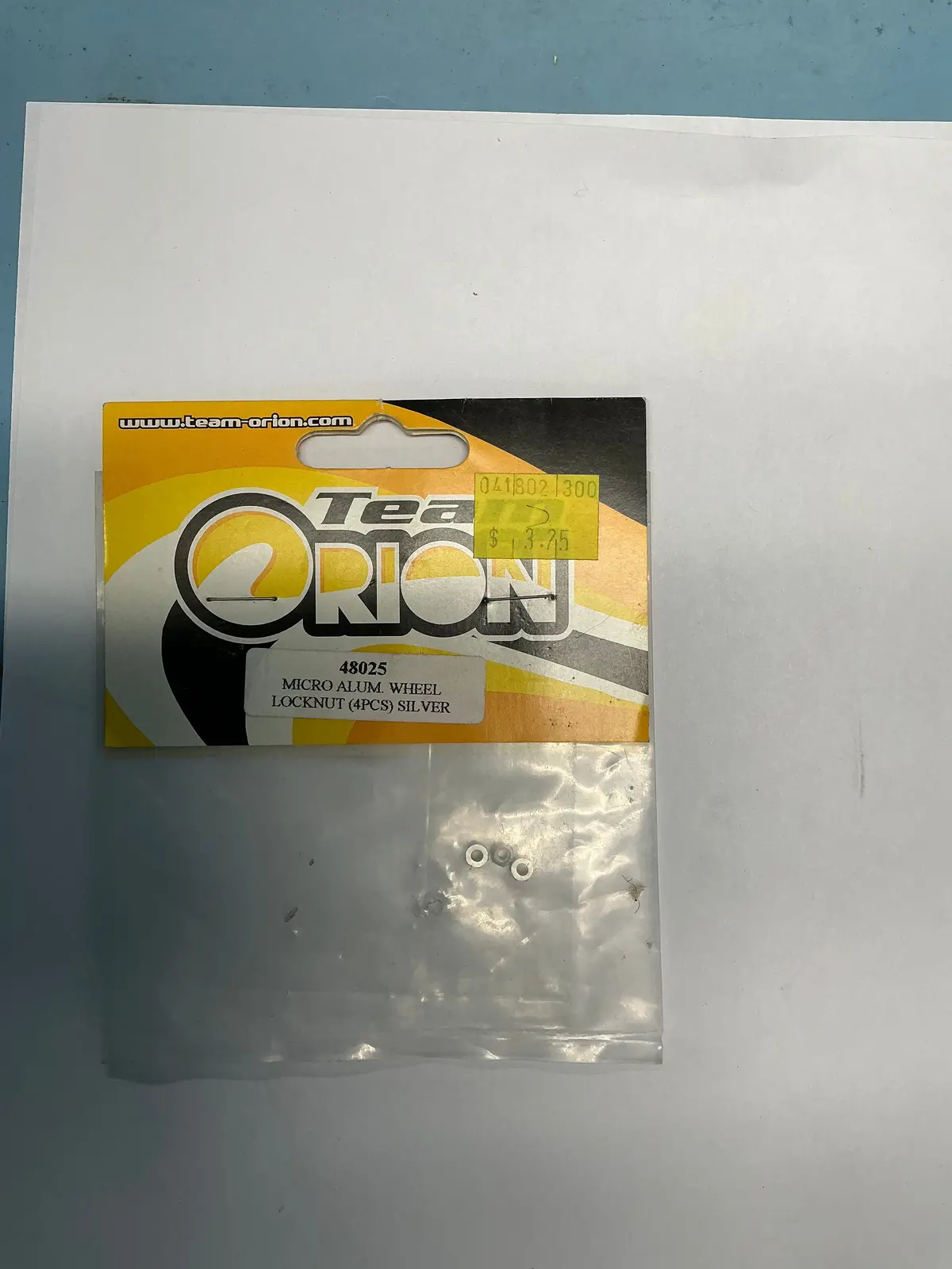 Team Orion Micro Alum. Wheel Locknut (4Pcs) Silver 48025 1