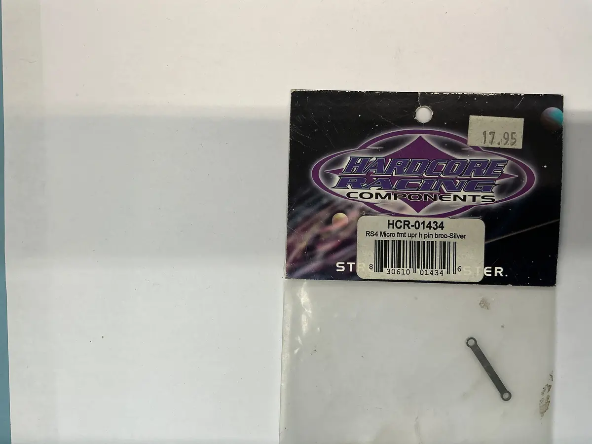Hardcore Racing Rs4 Micro Frnt Upr H Pin Brce-Silver Hcr01434 1