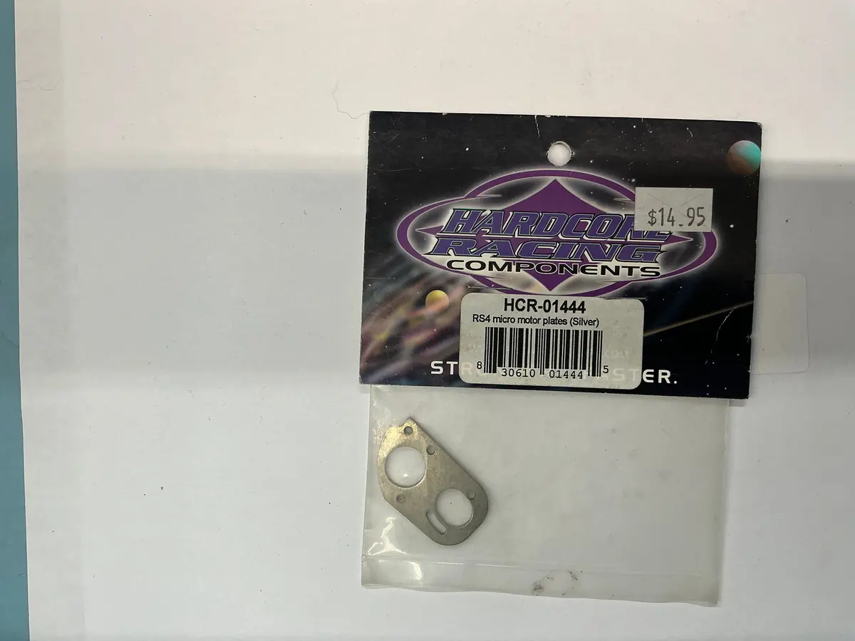 Hardcore Racing Rs4 Micro Motor Plates (Silver) Hcr01444 1