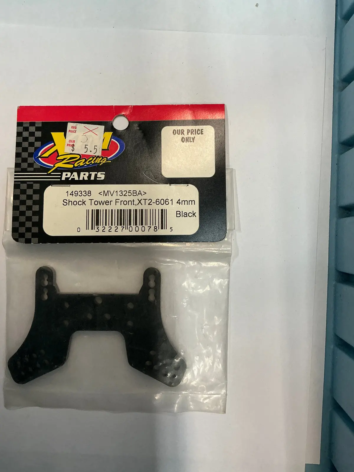 Xtm Racing Shock Tower Front, Xt2-6061 4Mm Black Mv1325ba 149338 1
