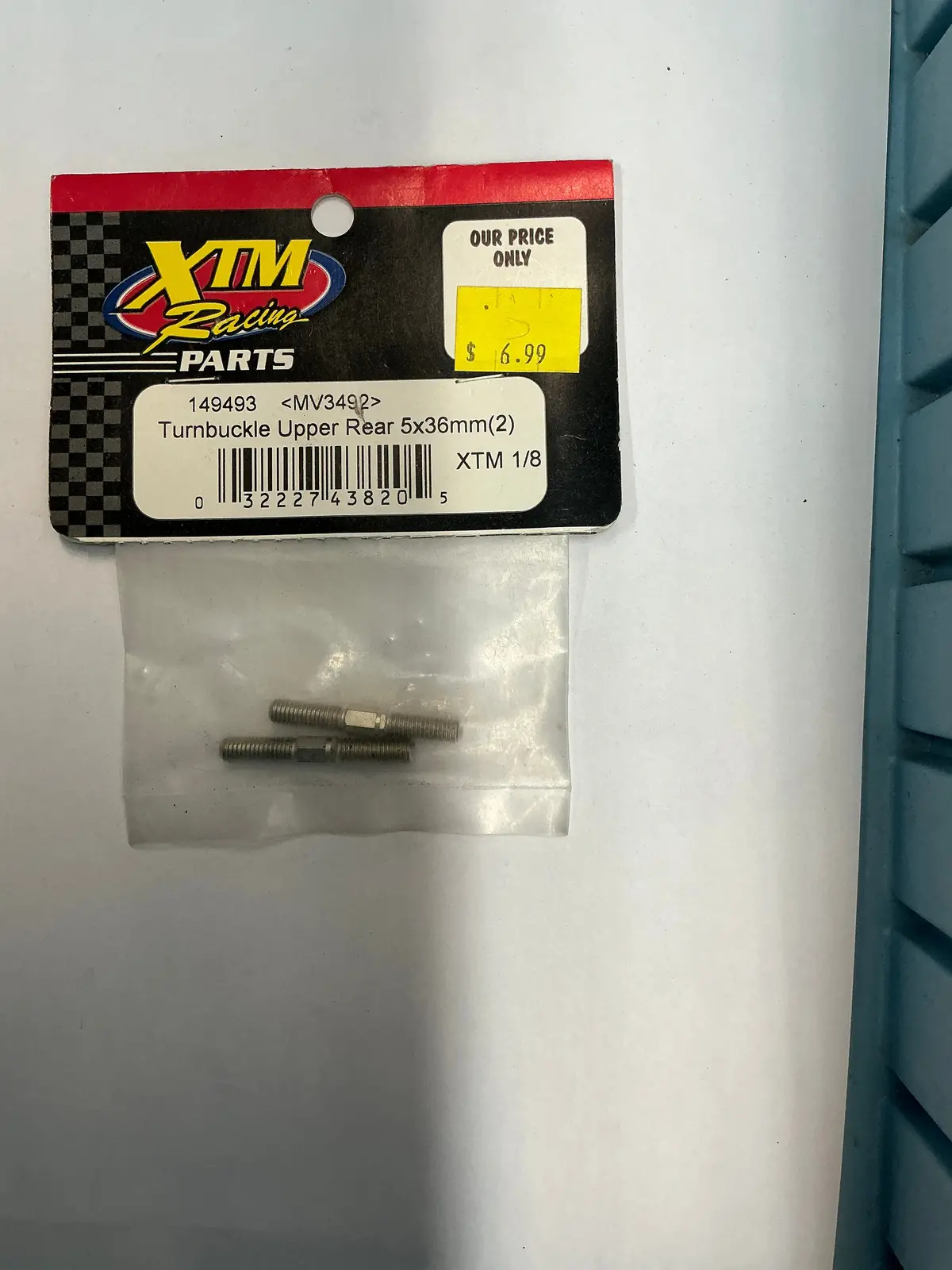Xtm Racing Turnbuckle Upper Rear 5X36mm(2) Xtm 1/8 Mv3492 149493 1