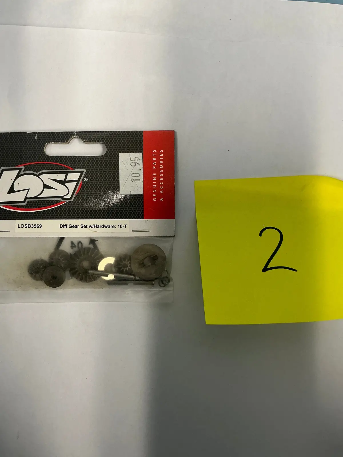 Losi Diff Gear Set W/Hardware: 10-T Losb3569 1