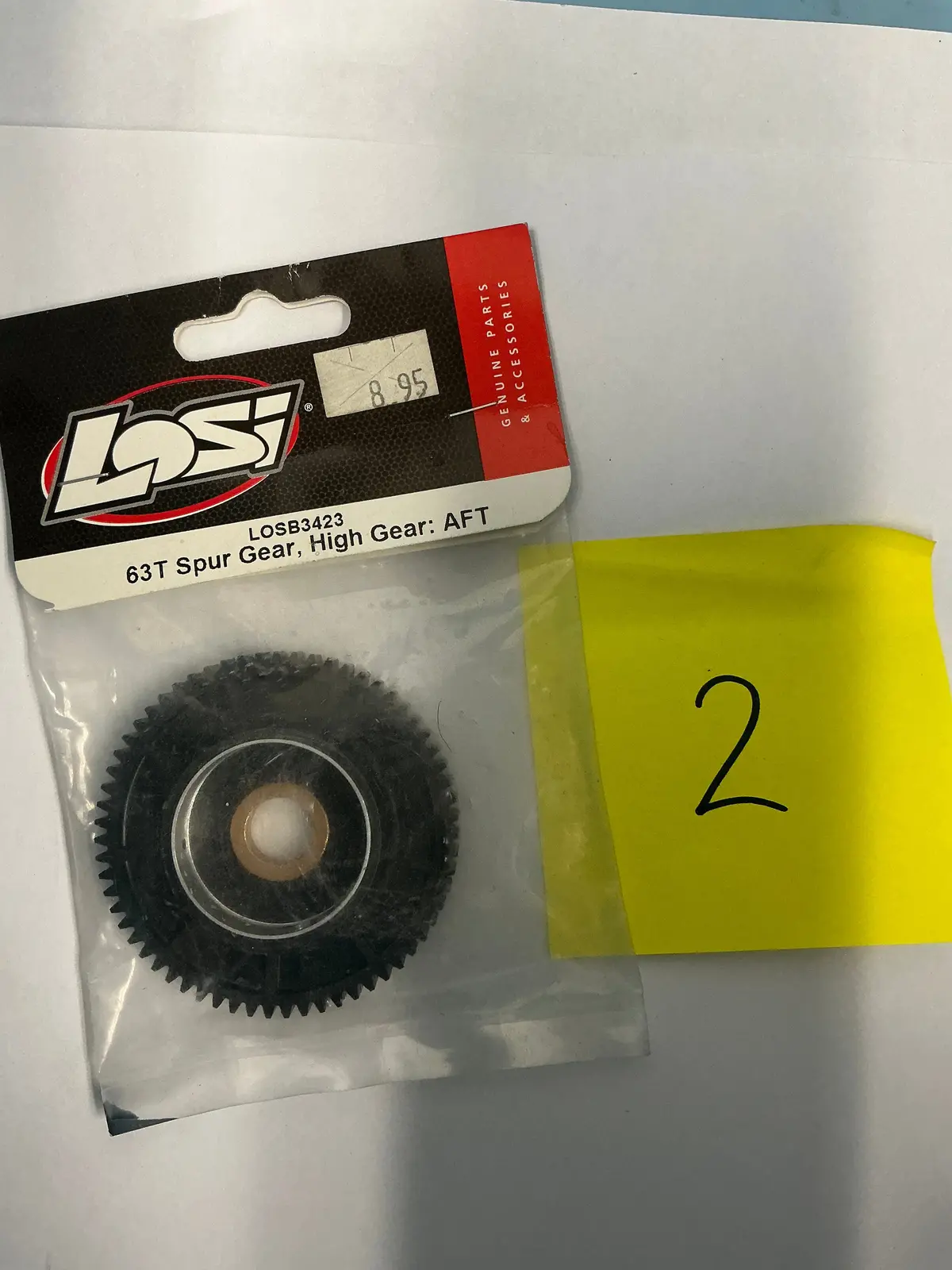 Losi 63T Spur Gear, High Gear: Aft Losb3423 1