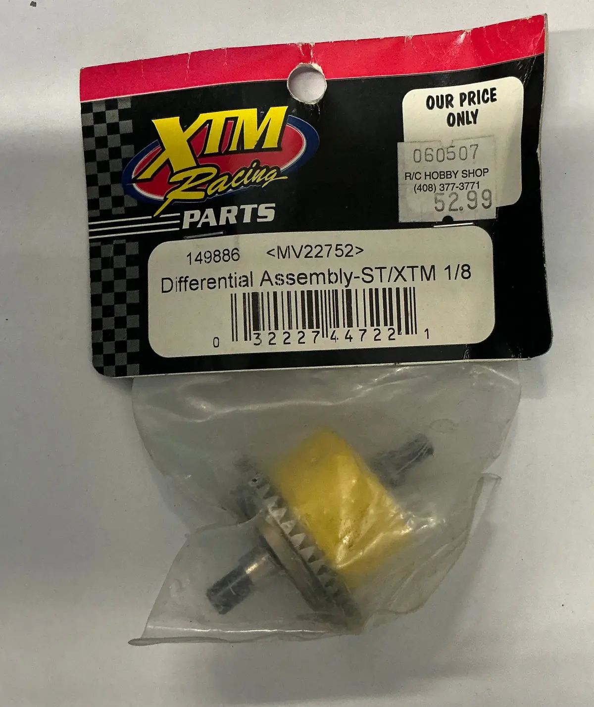 Xtm Racing Differential Assembly-St/Xtm 1/8 Mv22752 149886 1