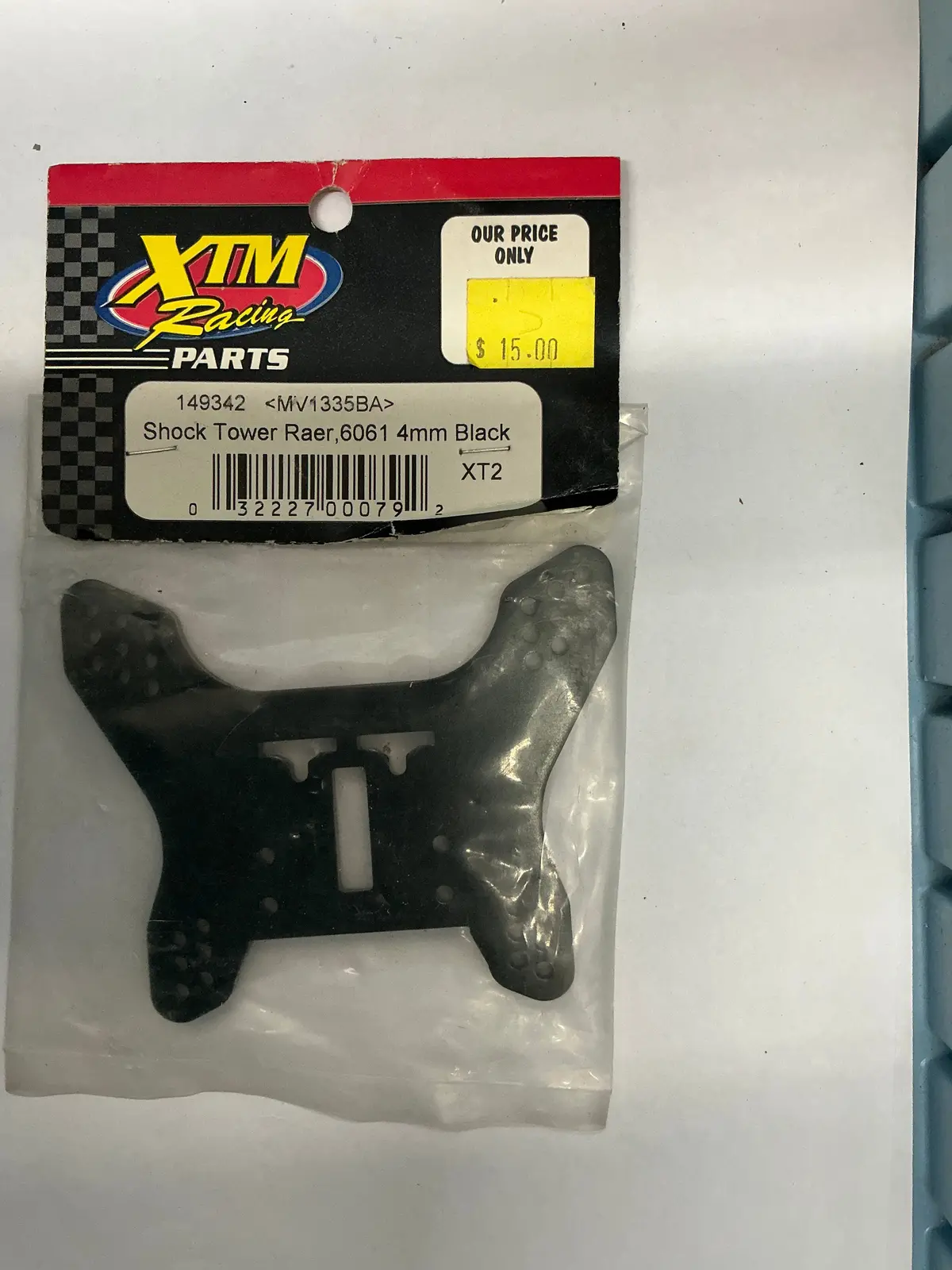 Xtm Racing Shock Tower Raer, 6061 4Mm Black Xt2 Mv1335ba 149342 1