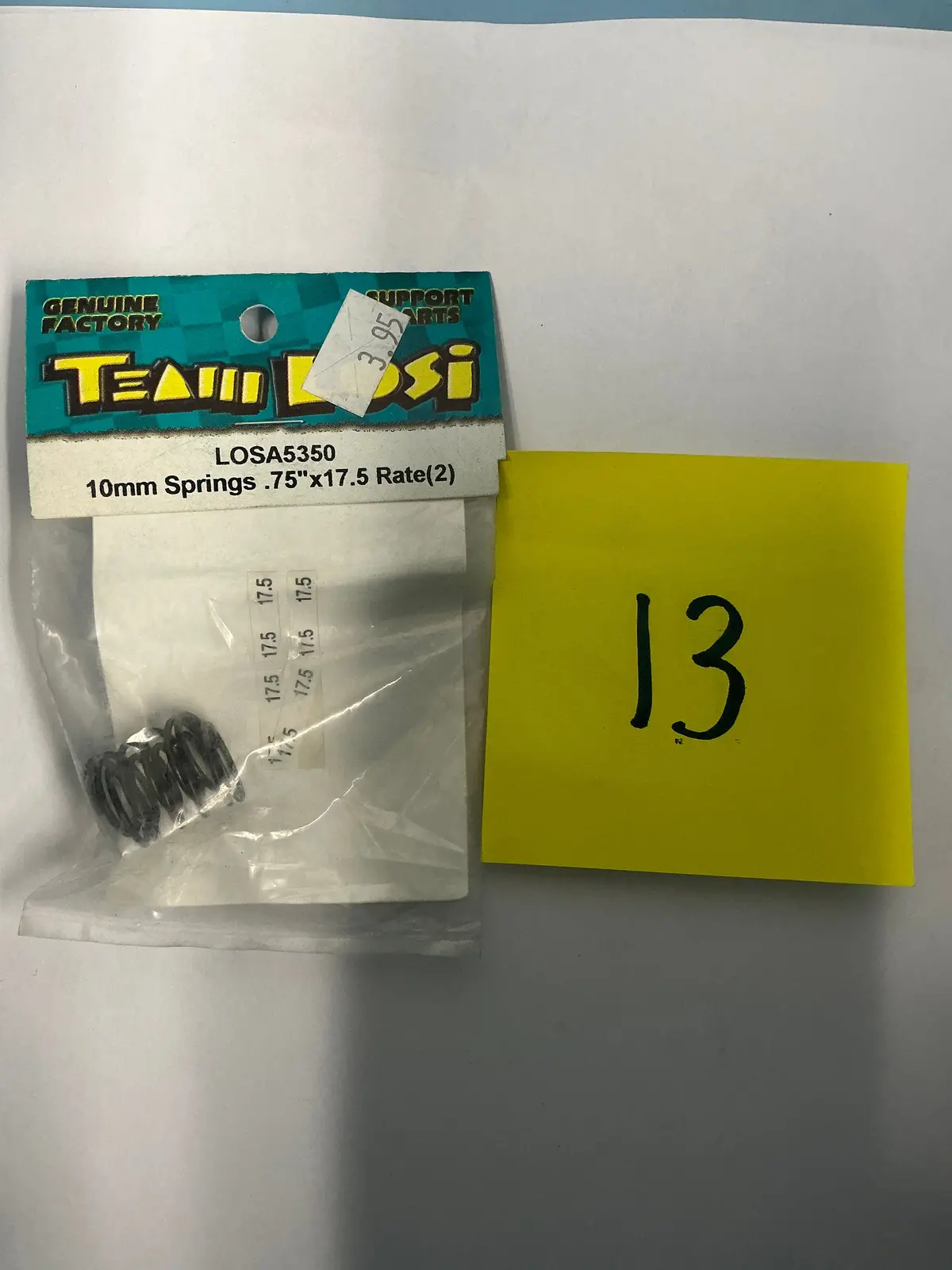 Team Losi 10Mm Springs .75"X17.5 Rate(2) Losa5350 1
