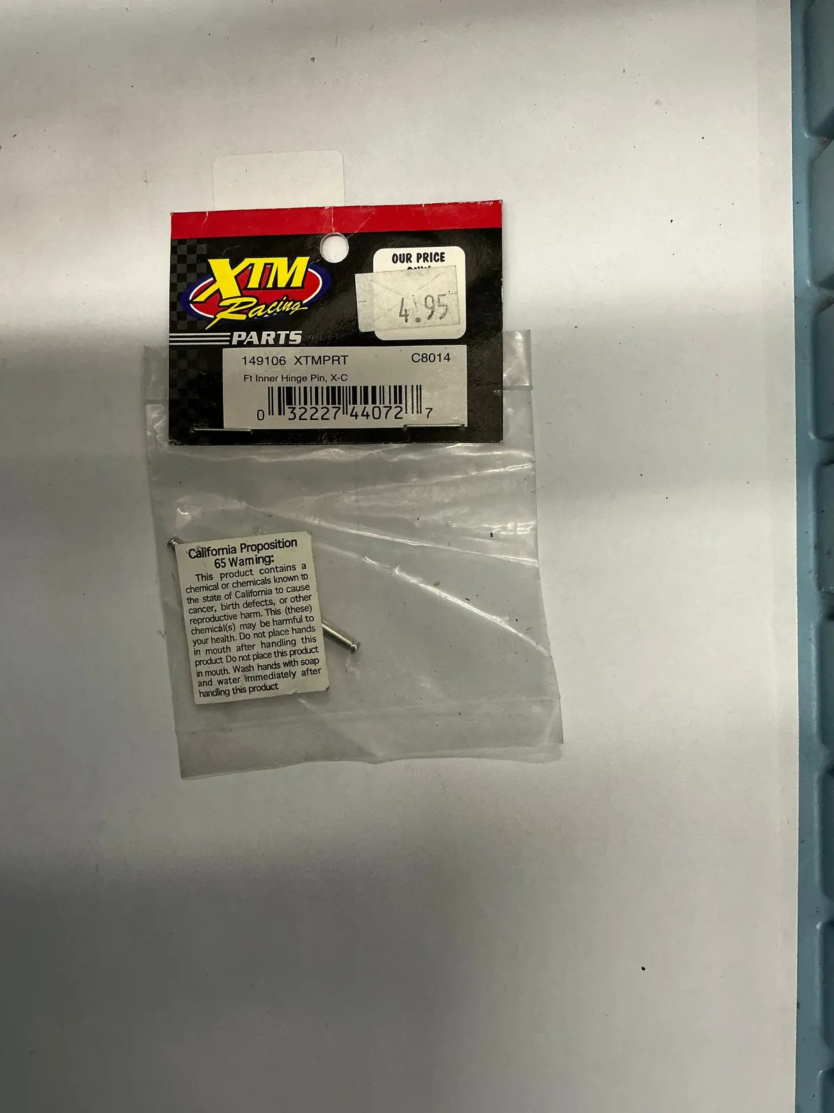 Xtm Racing Ft Inner Hinge Pin, X-C Xtmprt 149106 1