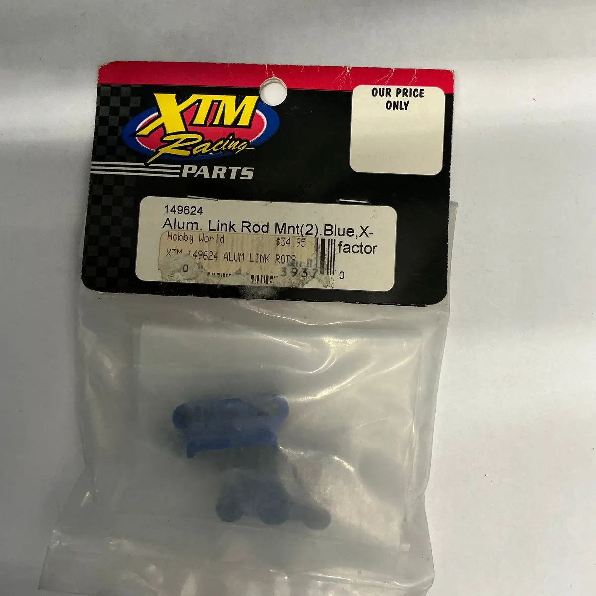 Xtm Racing Alum. Link Rod Mnt(2). Blue, X-Factor Xtm149624 1