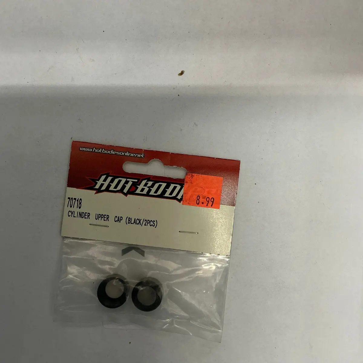 Hot Bodies Cylinder Upper Cap (Black/2Pcs) 70718 1