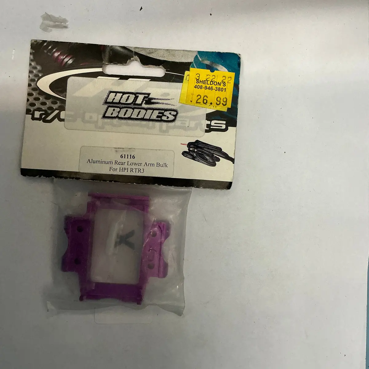 Hot Bodies Aluminum Rear Lower Arm Bulk For Hpi Rtr3 61116 1