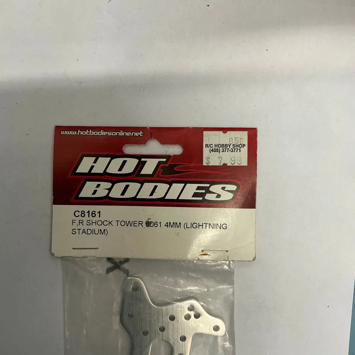 Hot Bodies F,R Shock Tower 6061 4Mm (Lightning Stadium) C8161 1