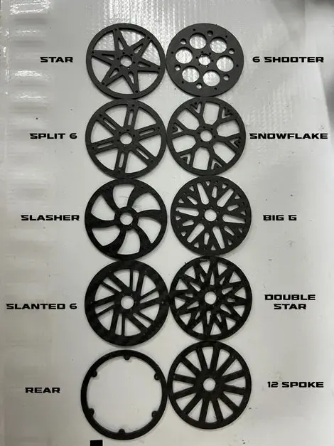 Hardpark 1.8 Carbon Fiber Outlaw Wheel Faces And Rings 1