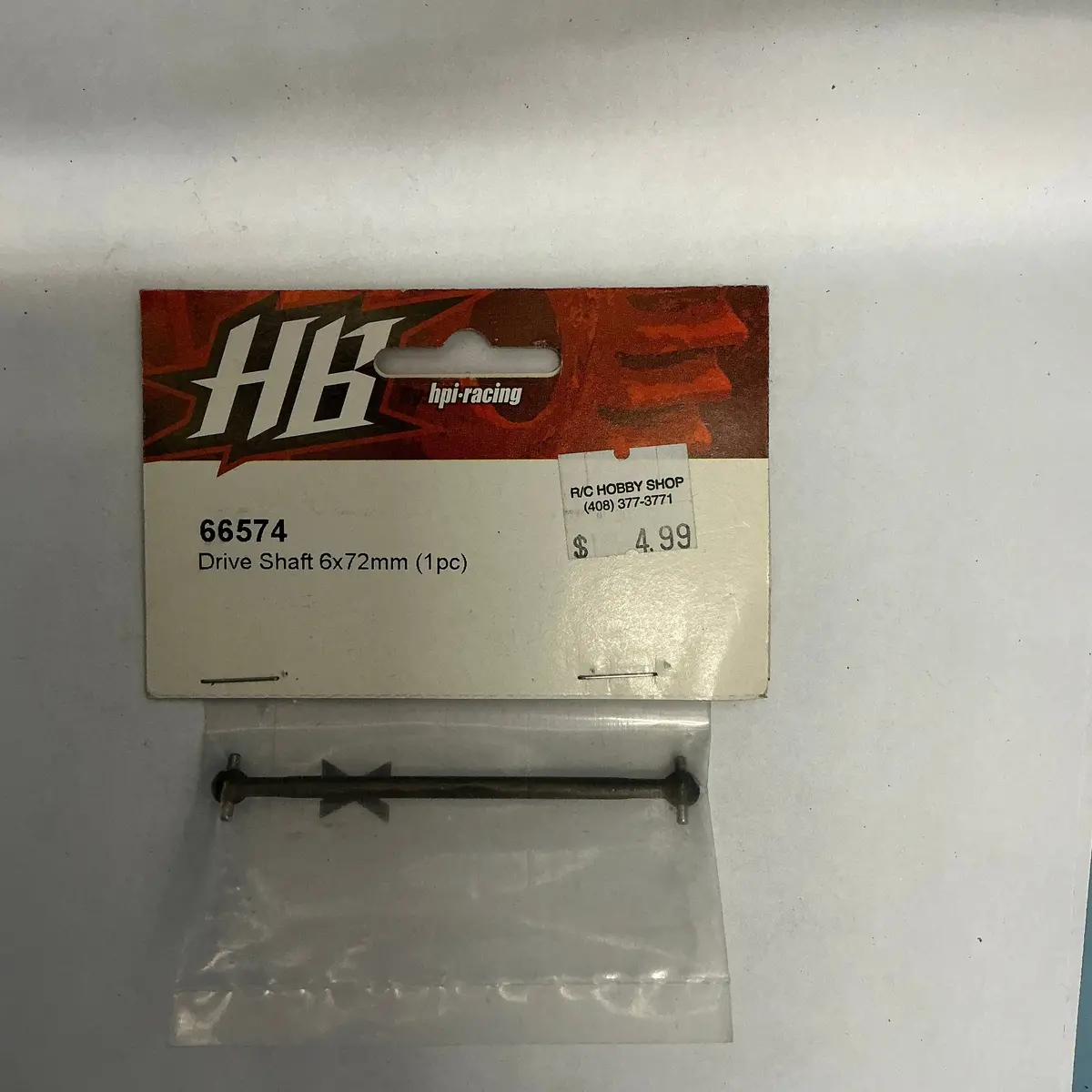 Hot Bodies Drive Shaft 6X72mm (1Pc) 66574 1