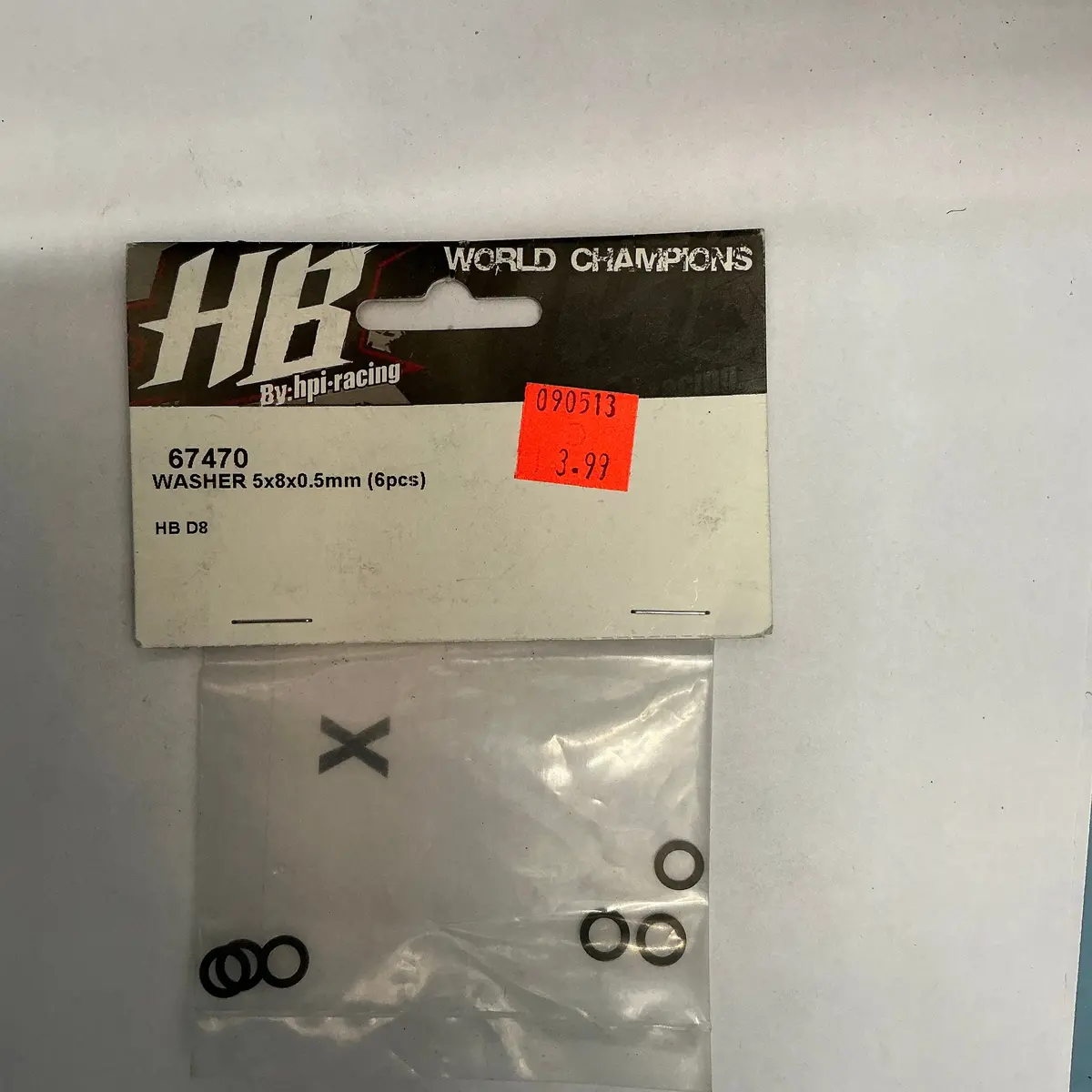 Hb Washer 5X8x0.5Mm (6Pcs) 67470 1