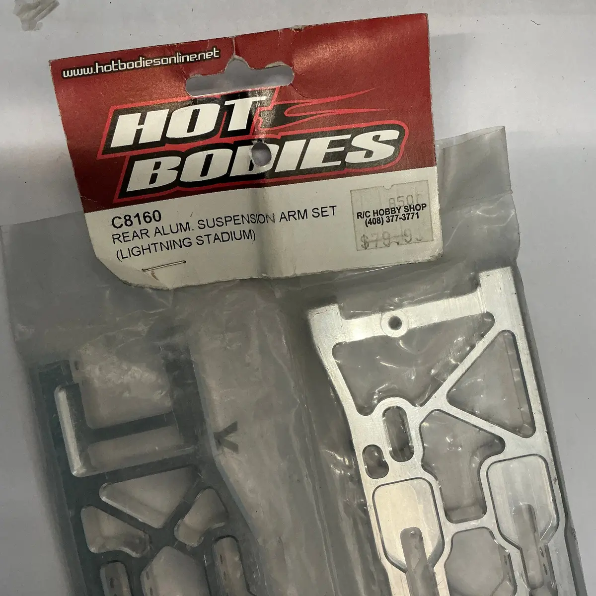 Hot Bodies Rear Alum. Suspension Arm Set (Lightning Stadium) C8160 1