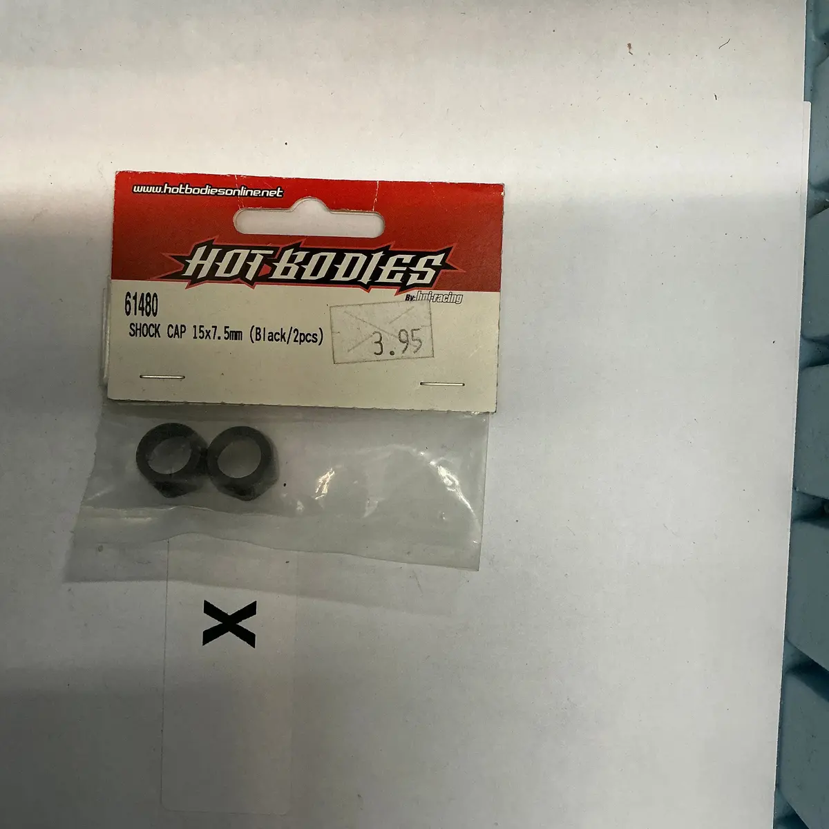 Hot Bodies Shock Cap 15X7.5Mm (Black/2Pcs) 61480 1