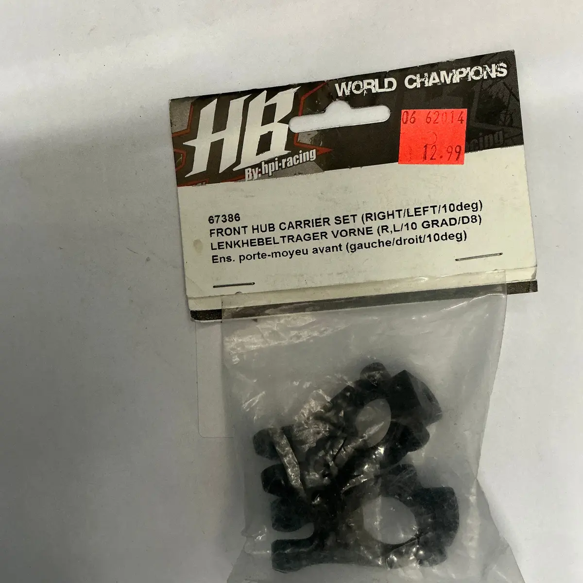 Hb Front Hub Carrier Set (Right/Left/10Deg) Hpi 67386 1