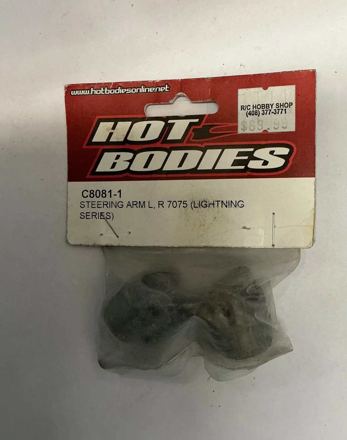 Hot Bodies Steering Arm L, R 7075 (Lightning Series) C8081-1 1