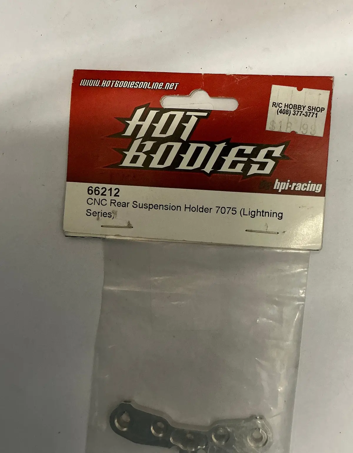 Hot Bodies Cnc Rear Suspension Holder 7075 (Lightning Series) 66212 1