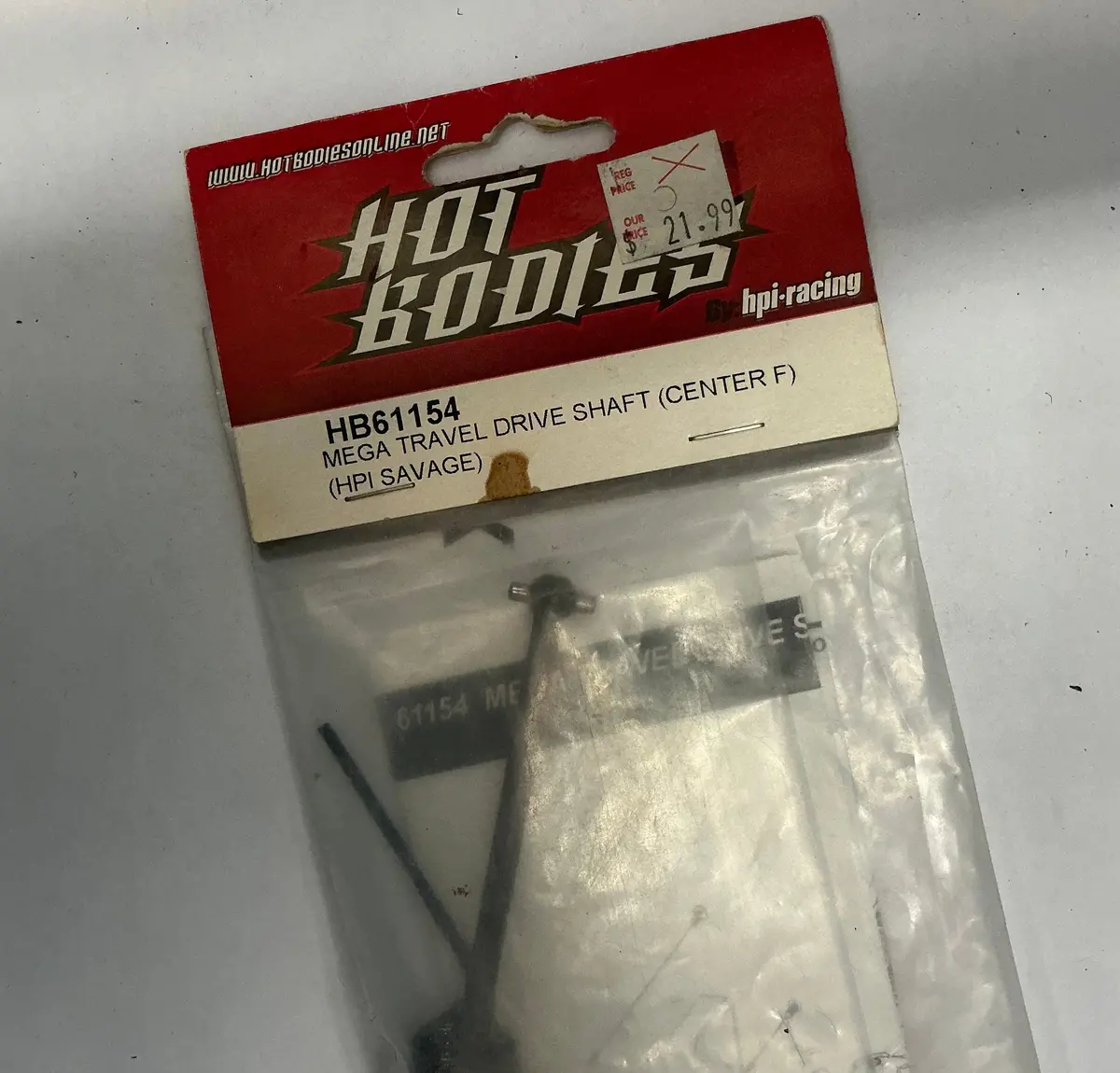 Hot Bodies Mega Travel Drive Shaft (Center F) (Hpi Savage) Hb61154 1