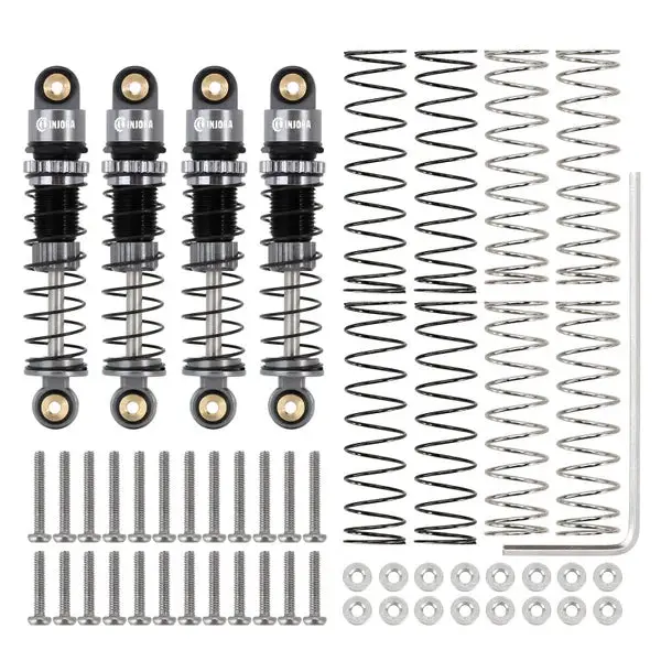 Injora 39Mm Aluminum Threaded Oil Shocks For Axial Scx24 Fms Fcx24m 1