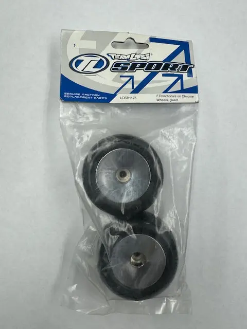 Losb1175 Mini T Fr Directional Tire On Chrome Dish Wheel 1