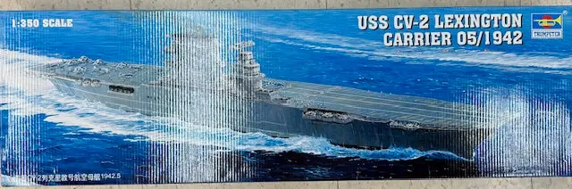 1/350 Scale Uss Cv-2 Lexington Aircraft Carrier 05608 05/1942  Plastic Model 1