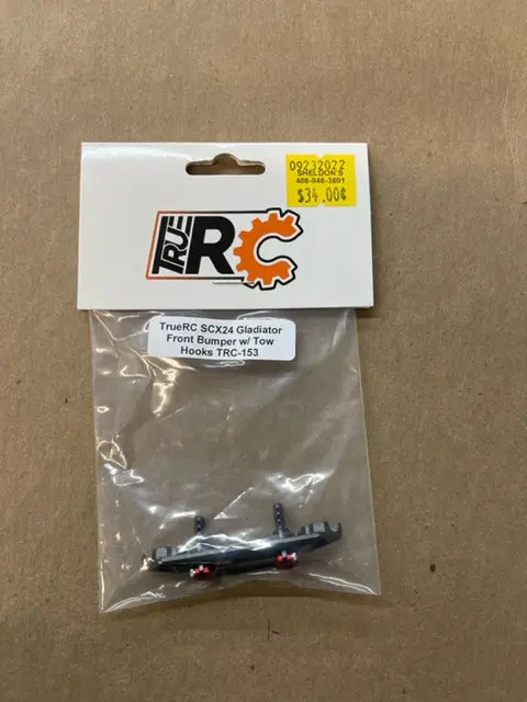 Truerc Scx24 Gladiator Front Bumper W/Tow Hooks Trc-153 1