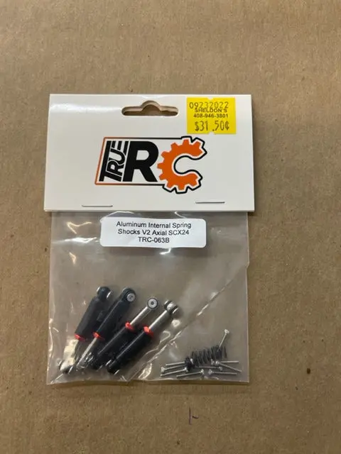 Aluminum Internal Ping Shocks V2 Axial Scx24 Tr 063B 1