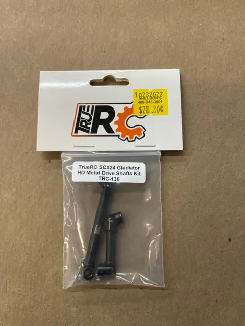 Truerc Scx24 Gladiator Hd Metal Drive Shafts Kit Trc-136 1