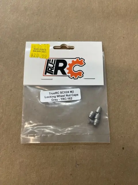 Truerc Scx24 M2 Locking Wheel Nut Caps Gray Trc-162 1
