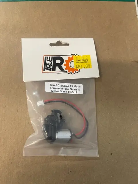 Truerc Scx24 All Metal Transmission/Gears Snd Motor Black Trc-131 1