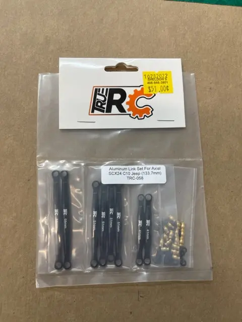 Aluminum Lin Set For Axial Scx24 C10 Jeep Trc-058 1