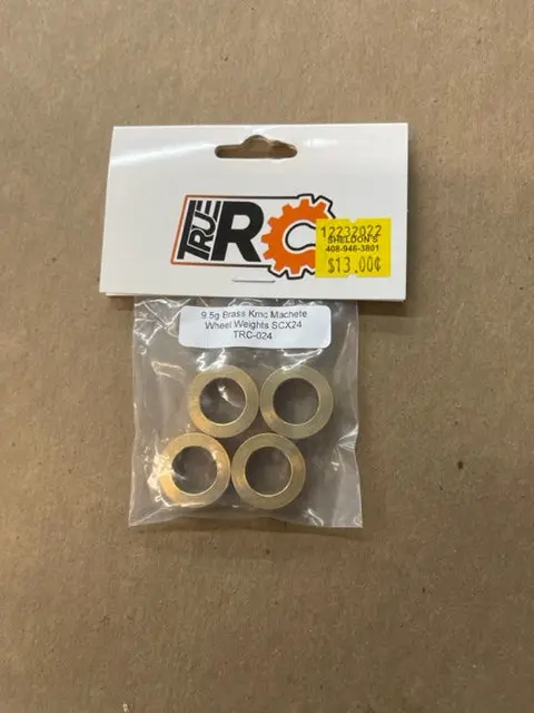 Brass Kmc Machete Wheel Weights Scx24 Trc-024 1