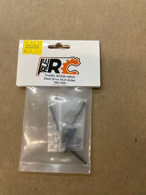True Rc Scx24 Steel Rive Stub Axles Trc-143 1