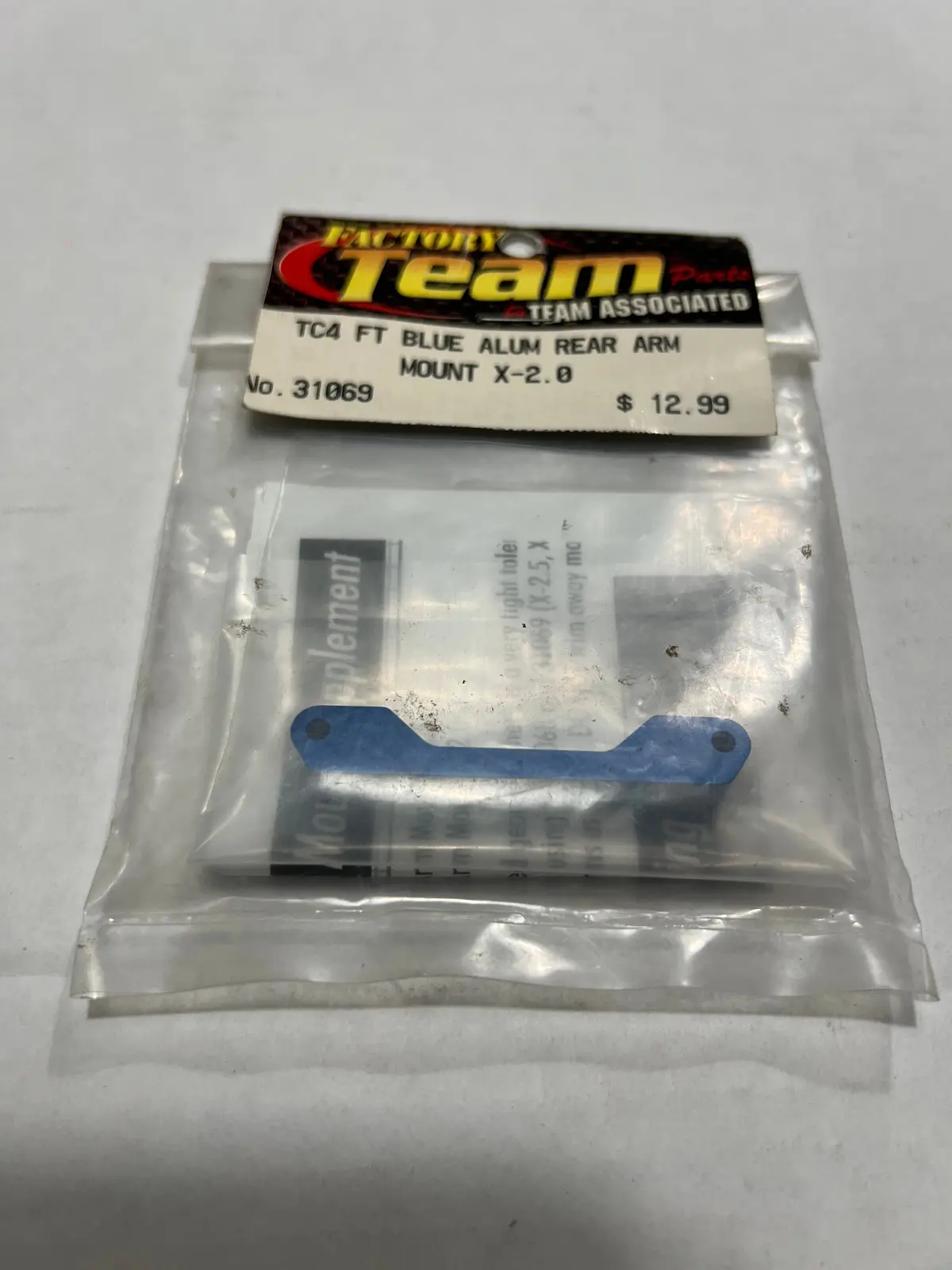 Tc4 Ft Blue Alum Rear Arm Mount X-2.0-Asc31069 1