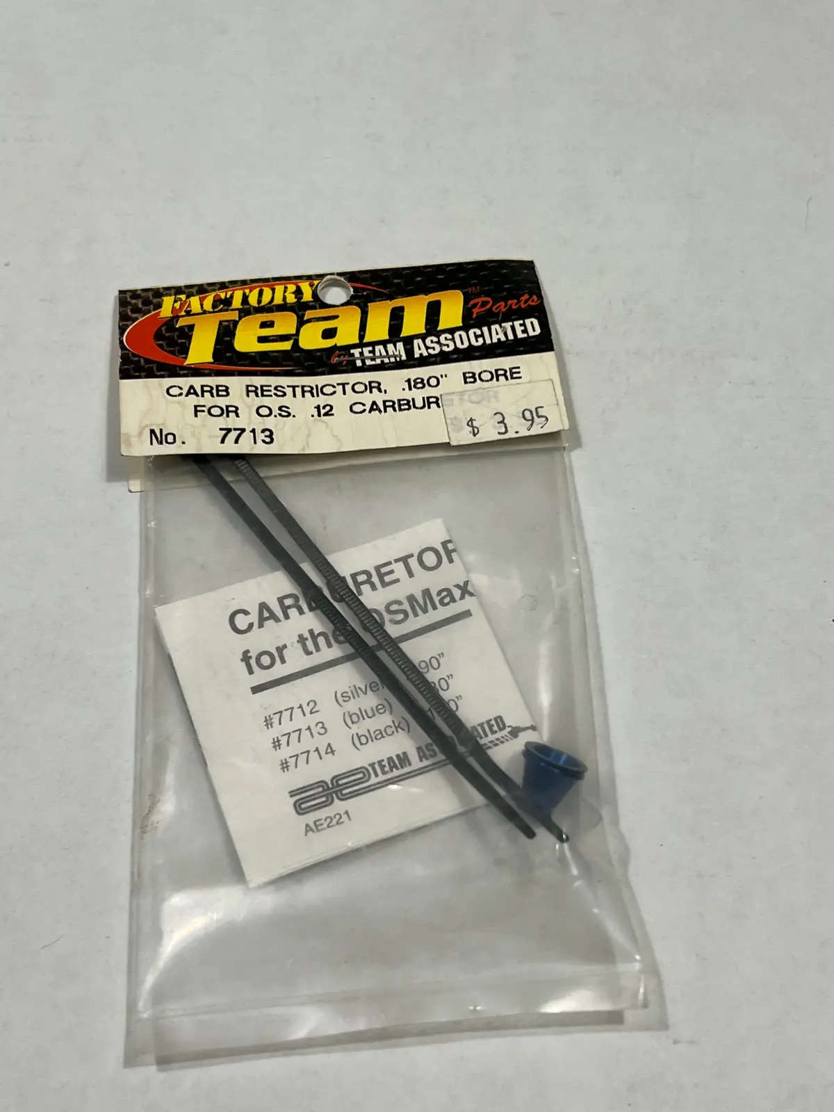 Carb Restrictor, 180'' Bore For O.S.12 Carburstor-Asc7713 1