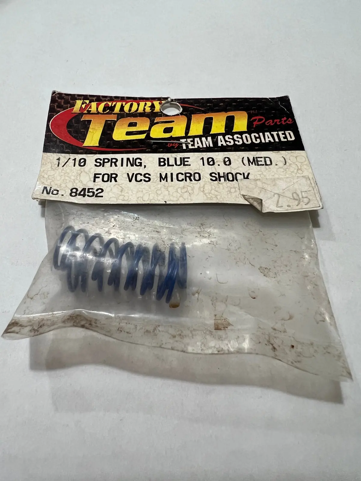 1/10 Spring, Blue 10.0 (Med) For Vcs Micro Schock-As8452 1