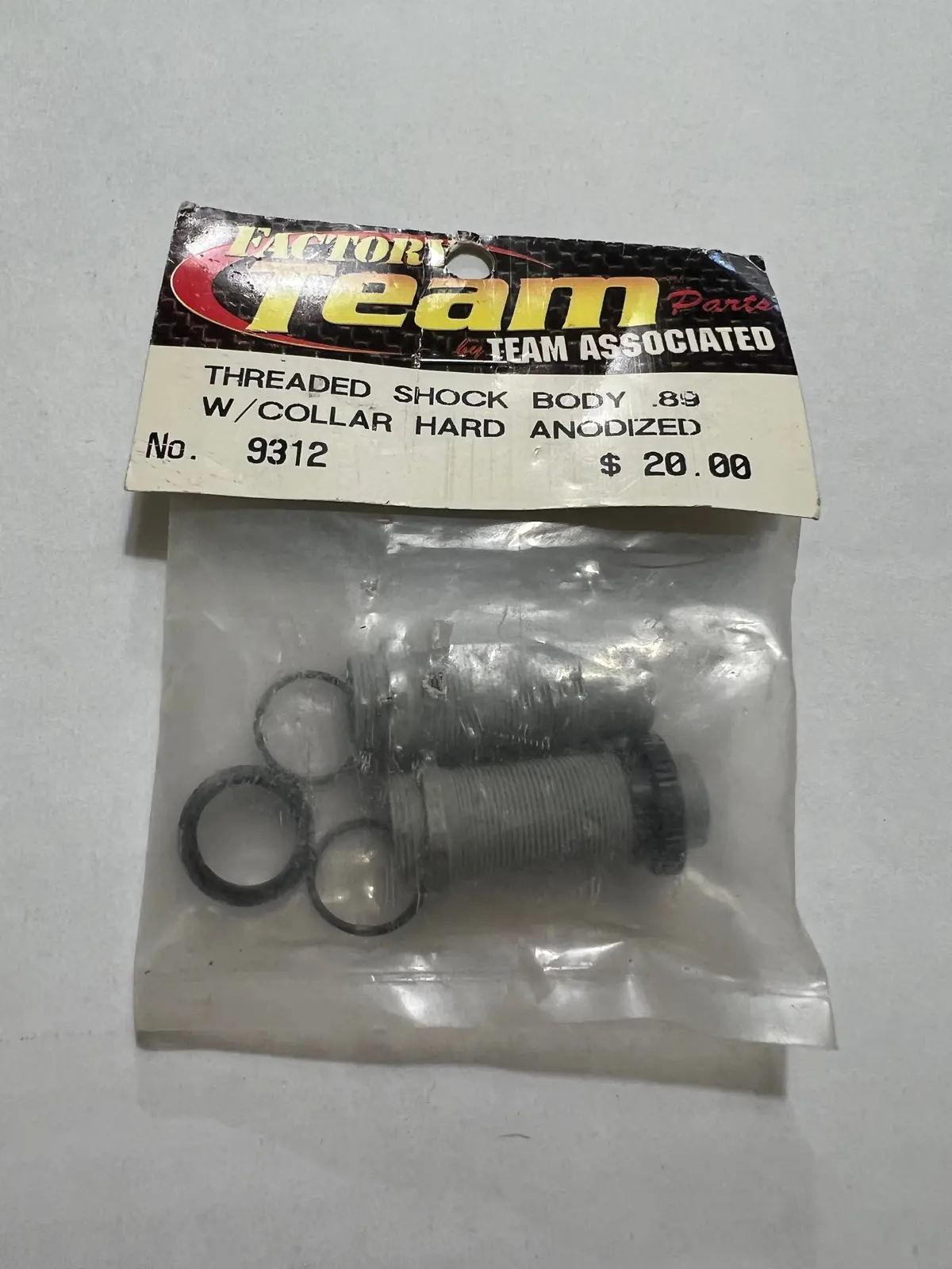 Threaded Shock Body.89 W/Collar Hard Anodized-Asc9312 1