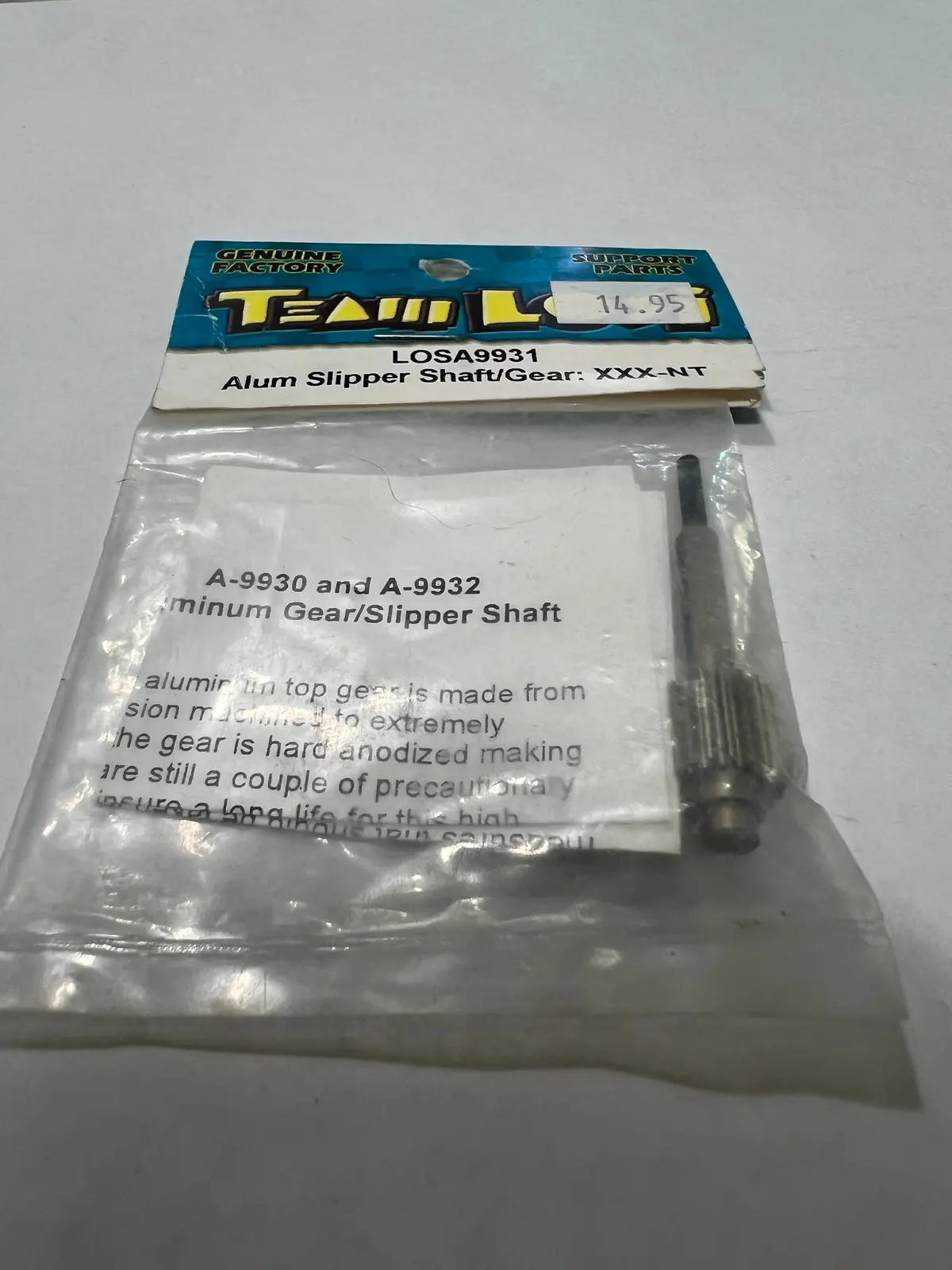 Allum Slipper Shaft/Gear-Asc9931 1