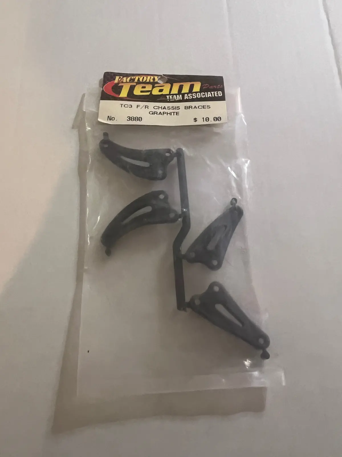 Tc3 F/R Chassis Braces Graphite-Asc3880 1