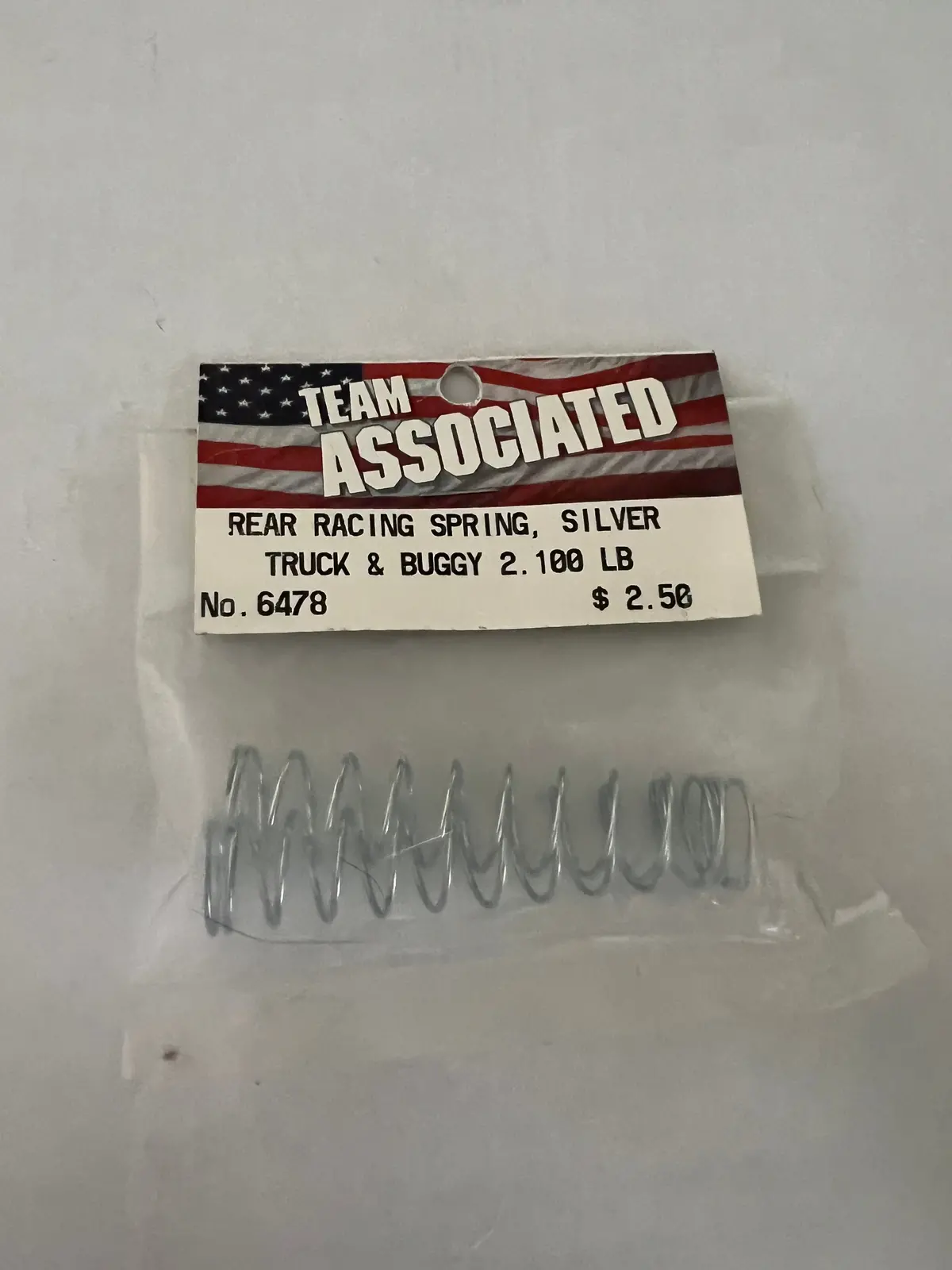 Rear Racing Spring, Silver Truck & Buggy 2.1 Lb-Asc6478 1