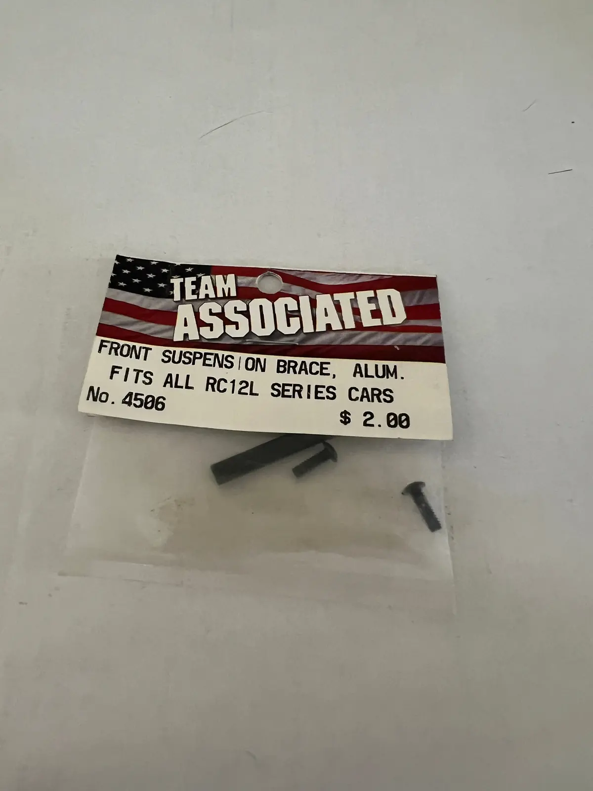 Front Suspension Brace, Alum. Fits All Rc12l Series Cars-Asc4506 1